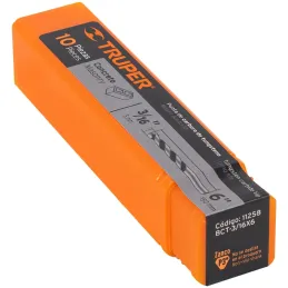 Brocas Concreto 3/16" x6" ZP3 Truper 11258 Truper-Brocas Concreto 3/16" x6" ZP3 Truper 11258 Cuerpo de acero al cromo que ofrece