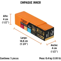 Brocas Metal HSS 29/64" xL6" Truper 11160 Truper-Brocas Metal HSS 29/64" xL6" Truper 11160 Uso en metales ferrosos, no ferrosos,