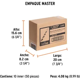 Brocas Metal HSS 29/64" xL6" Truper 11160 Truper-Brocas Metal HSS 29/64" xL6" Truper 11160 Uso en metales ferrosos, no ferrosos,