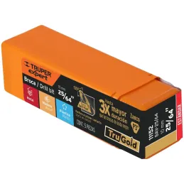 Brocas Metal HSS 24/64" xL5" Truper 11152 Truper-Brocas Metal HSS 24/64" xL5" Truper 11152 Uso en metales ferrosos, no ferrosos,
