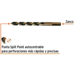 Brocas Metal HSS 11/32" xL5" Truper 11146 Truper-Brocas Metal HSS 11/32" xL5" Truper 11146 Uso en metales ferrosos, no ferrosos,