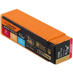 Brocas Metal HSS 11/32" xL5" Truper 11146 Truper-Brocas Metal HSS 11/32" xL5" Truper 11146 Uso en metales ferrosos, no ferrosos,
