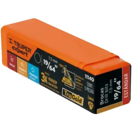 Brocas Metal HSS 19/64" xL4" Truper 11140 Truper-Brocas Metal HSS 19/64" xL4" Truper 11140 Uso en metales ferrosos, no ferrosos,
