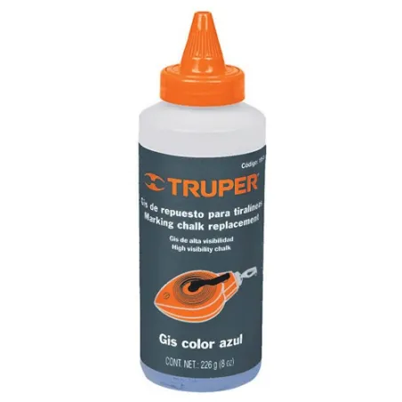  Gis azul de repuesto para tiralinea alta visibilidad 8oz, REP-TL 18576 Truper 3.389831 Gis azul de repuesto para tiralinea alta