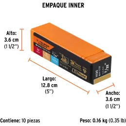 Brocas Metal HSS 7/32" xL4" Truper 11130 Truper-Brocas Metal HSS 7/32" xL4" Truper 11130 Uso en metales ferrosos, no ferrosos, m