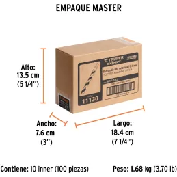 Brocas Metal HSS 7/32" xL4" Truper 11130 Truper-Brocas Metal HSS 7/32" xL4" Truper 11130 Uso en metales ferrosos, no ferrosos, m