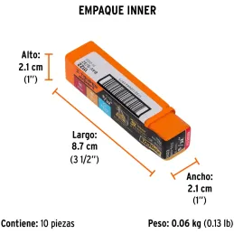 Brocas Metal HSS 5/32" xL3" Truper 11122 Truper-Brocas Metal HSS 5/32" xL3" Truper 11122 Uso en metales ferrosos, no ferrosos, m