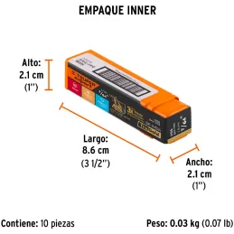 Brocas Metal HSS 7/64" xL3" Truper 11116 Truper-Brocas Metal HSS 7/64" xL3" Truper 11116 Uso en metales ferrosos, no ferrosos, m