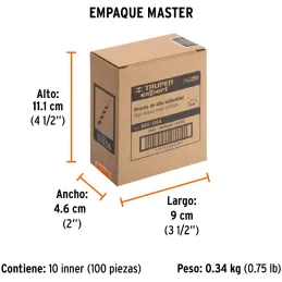 Brocas Metal HSS 7/64" xL3" Truper 11116 Truper-Brocas Metal HSS 7/64" xL3" Truper 11116 Uso en metales ferrosos, no ferrosos, m