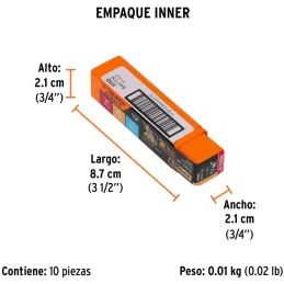Brocas Metal HSS 1/16" xL2" Truper 11110 Truper-Brocas Metal HSS 1/16" xL2" Truper 11110 Uso en metales ferrosos, no ferrosos, m