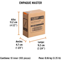 Brocas Metal HSS 1/16" xL2" Truper 11110 Truper-Brocas Metal HSS 1/16" xL2" Truper 11110 Uso en metales ferrosos, no ferrosos, m