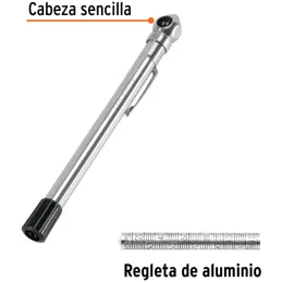 Medidor de Presion 13cm Cabeza Sencilla, 10-120PSI, MEA-120S 19096 Truper Truper-Medidor de Presion 13cm Cabeza Sencilla, 10-120