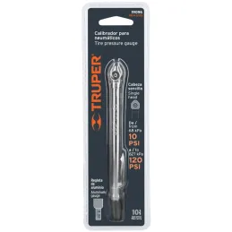 Medidor de Presion 13cm Cabeza Sencilla, 10-120PSI, MEA-120S 19096 Truper Truper-Medidor de Presion 13cm Cabeza Sencilla, 10-120