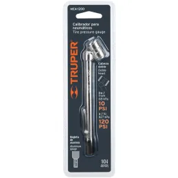 Medidor de Presion 14.5cm Doble Cabeza, 10-120PSI, MEA-120D 19099 Truper Truper-Medidor de Presion 14.5cm Doble Cabeza, 10-120PS