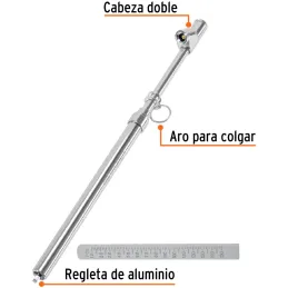 Medidor de Presion 33cm Doble Cabeza, Uso pesado 200PSI , MEA-200X 18244 Truper Truper-Medidor de Presion 33cm Doble Cabeza, Uso