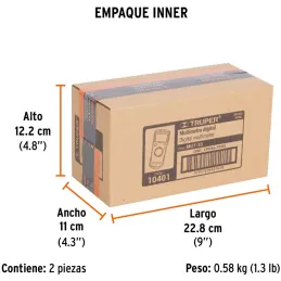 Multitester Digital, MUT-33 10401 Truper Truper-Multitester Digital, MUT-33 10401 Truper Escala de circuito integrado con conver