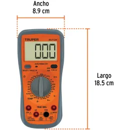 Multitester MUT-39 True RMS 20A UsoGeneral Truper 10402 Truper-Multitester MUT-39 True RMS 20A UsoGeneral Truper 10402 Escala de