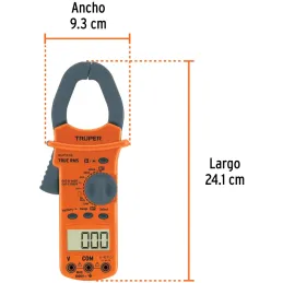 Pinza Amperimetrica Profesional 600V 400A MUT-202 True RMS Truper 10404 Truper-Pinza Amperimetrica Profesional 600V 400A MUT-202