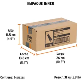 Juego Desarmadores Multipunta 2 Puntas Dobles y Barra con 2 Cajas Hexagonales, DT-4 14200 Truper Truper-Juego Desarmadores Multi