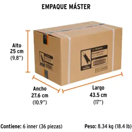 Juego Desarmadores Multipunta 2 Puntas Dobles y Barra con 2 Cajas Hexagonales, DT-4 14200 Truper Truper-Juego Desarmadores Multi