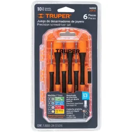 Desarmadores Juegos 6 Pza Mplastico electronica y Presicion Truper 14202 Truper-Desarmadores Juegos 6 Pza Mplastico electronica 