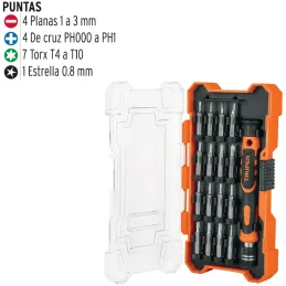 Desarmadores Juegos 16 Puntas MAluminio electronica y Presicion Truper 14159 Truper-Desarmadores Juegos 16 Puntas MAluminio elec