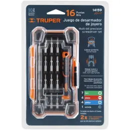 Desarmadores Juegos 16 Puntas MAluminio electronica y Presicion Truper 14159 Truper-Desarmadores Juegos 16 Puntas MAluminio elec