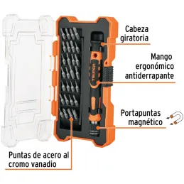 Desarmadores Juegos 28 Puntas MAluminio electronica y Presicion Truper 14160 Truper-Desarmadores Juegos 28 Puntas MAluminio elec