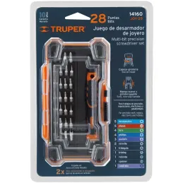 Desarmadores Juegos 28 Puntas MAluminio electronica y Presicion Truper 14160 Truper-Desarmadores Juegos 28 Puntas MAluminio elec