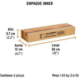 Desarmador Estrella de Golpe 5/16" x8" Bhex MAcetato Truper 14152 Truper-Desarmador Estrella de Golpe 5/16" x8" Bhex MAcetato Tr