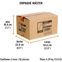 Desarmador Estrella de Golpe 1/4" x6" Bhex Macetato Truper 14149 Truper-Desarmador Estrella de Golpe 1/4" x6" Bhex Macetato Trup