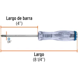 Desarmador Estrella de Golpe 1/4" x4" Bhex Macetato Truper 14146 Truper-Desarmador Estrella de Golpe 1/4" x4" Bhex Macetato Trup