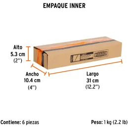 Desarmador Plano de Golpe 1/4" x6" Bhex Macetato Truper 14161 Truper-Desarmador Plano de Golpe 1/4" x6" Bhex Macetato Truper 141