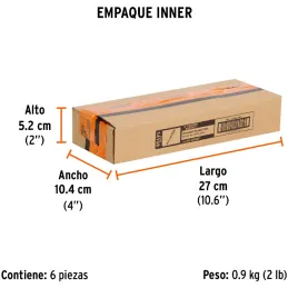 Desarmador Plano de Golpe 1/4" x4" Bhex Macetato Truper 14158 Truper-Desarmador Plano de Golpe 1/4" x4" Bhex Macetato Truper 141