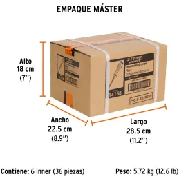 Desarmador Plano de Golpe 1/4" x4" Bhex Macetato Truper 14158 Truper-Desarmador Plano de Golpe 1/4" x4" Bhex Macetato Truper 141