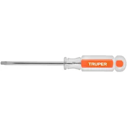 Desarmador Torx T-30 MAcetatoAcrVanadio Truper 15106 Truper-Desarmador Torx T-30 MAcetatoAcrVanadio Truper 15106 Barra de acero 
