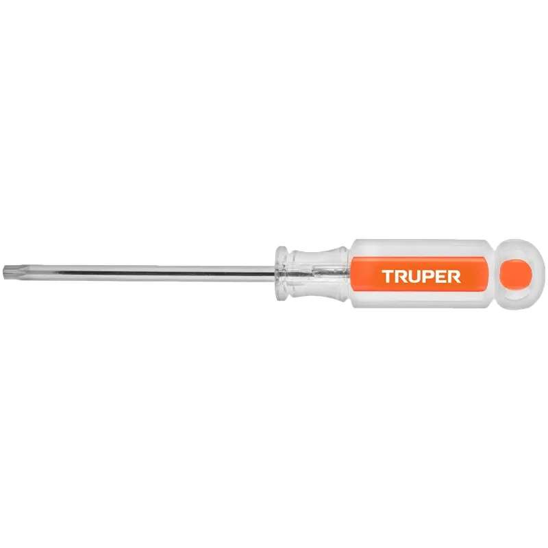 Desarmador Torx T-30 MAcetatoAcrVanadio Truper 15106 Truper-Desarmador Torx T-30 MAcetatoAcrVanadio Truper 15106 Barra de acero 