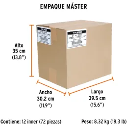 Desarmador Torx T-30 MAcetatoAcrVanadio Truper 15106 Truper-Desarmador Torx T-30 MAcetatoAcrVanadio Truper 15106 Barra de acero 