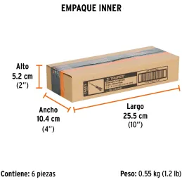 Desarmador Plano Bhex 3/16" x4" ComfortGrip Truper 13992 Truper-Desarmador Plano Bhex 3/16" x4" ComfortGrip Truper 13992 Barra h