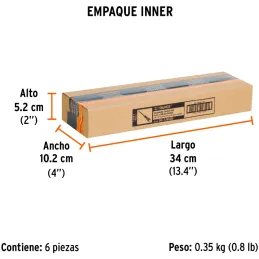 Desarmador Cabinet BHex 1/8" x8" ComfortGrip Truper 14027 Truper-Desarmador Cabinet BHex 1/8" x8" ComfortGrip Truper 14027 Barra