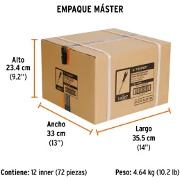 Desarmador Cabinet BHex 1/8" x8" ComfortGrip Truper 14027 Truper-Desarmador Cabinet BHex 1/8" x8" ComfortGrip Truper 14027 Barra
