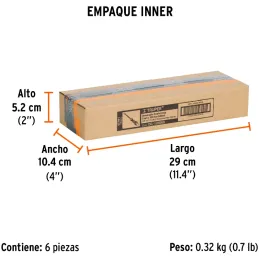 Desarmador Cabinet BHex 1/8" x6" ComfortGrip Truper 14025 Truper-Desarmador Cabinet BHex 1/8" x6" ComfortGrip Truper 14025 Barra