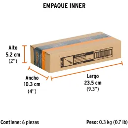 Desarmador Cabinet BHex 1/8" x4" ComfortGrip Truper 14019 Truper-Desarmador Cabinet BHex 1/8" x4" ComfortGrip Truper 14019 Barra