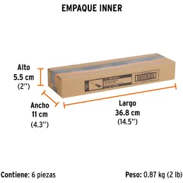 Desarmador Estrella 1/4" x8" N2 ComfortGrip Truper 14082 Truper-Desarmador Estrella 1/4" x8" N2 ComfortGrip Truper 14082 Barra h
