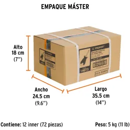 Desarmador Estrella 1/4" x1-1/2" N2 ComfortGrip Truper 14073 Truper-Desarmador Estrella 1/4" x1-1/2" N2 ComfortGrip Truper 14073