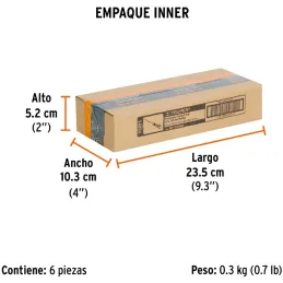 Desarmador Estrella 1/8" x4" N0 ComfortGrip Truper 14055 Truper-Desarmador Estrella 1/8" x4" N0 ComfortGrip Truper 14055 Barra h