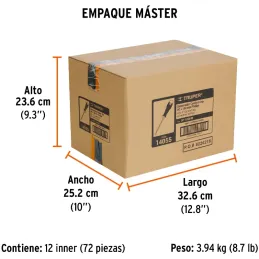 Desarmador Estrella 1/8" x4" N0 ComfortGrip Truper 14055 Truper-Desarmador Estrella 1/8" x4" N0 ComfortGrip Truper 14055 Barra h