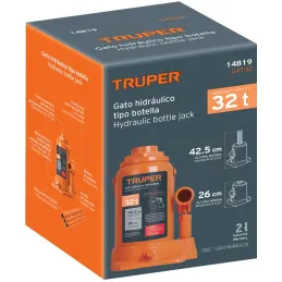 Gata de Botella 32 Toneladas Altura Max 427mm, GAT-32 14819 Truper Truper-Gata de Botella 32 Toneladas Altura Max 427mm, GAT-32 