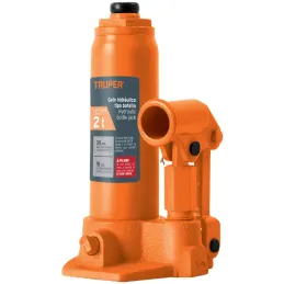 Gata de Botella 2 Toneladas, Con Tornillo de Extension, Altura Max 350 mm, GAT-2 14810 Truper Truper-Gata de Botella 2 Toneladas