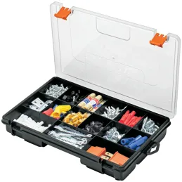 Organizador reforzado de Plastico 15 Compartimientos 28x18x4.5cm Truper 19896 Truper-Organizador reforzado de Plastico 15 Compar